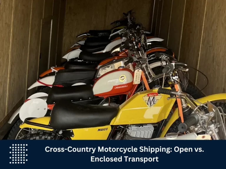 Cross-Country Motorcycle Shipping: Open vs. Enclosed Transport